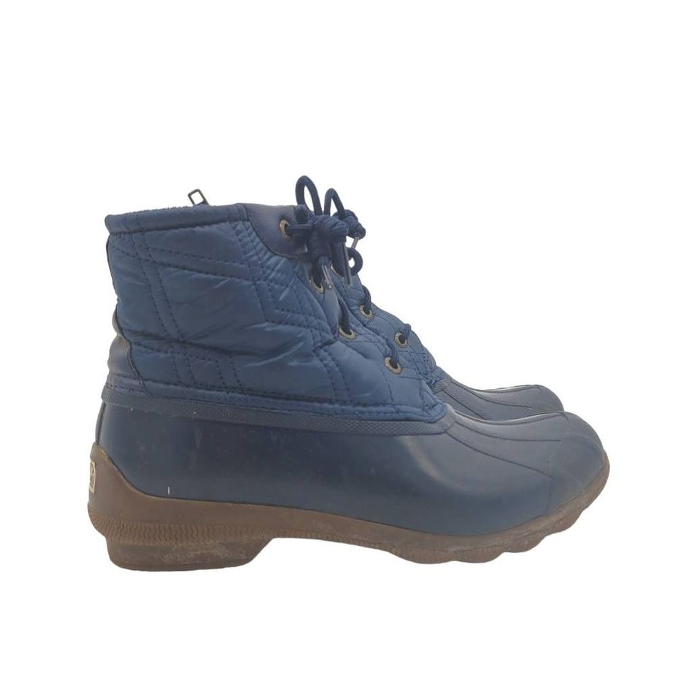 Sperry Navy Saltwater Quilted Duck Boots